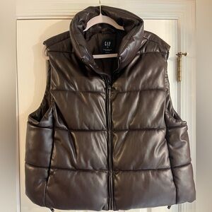GAP Dark Brown Quilted Vest